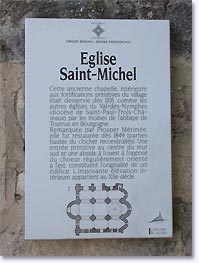La Garde Adhémar, histoire de l'église Saint Michel, cliquez pour agrandir