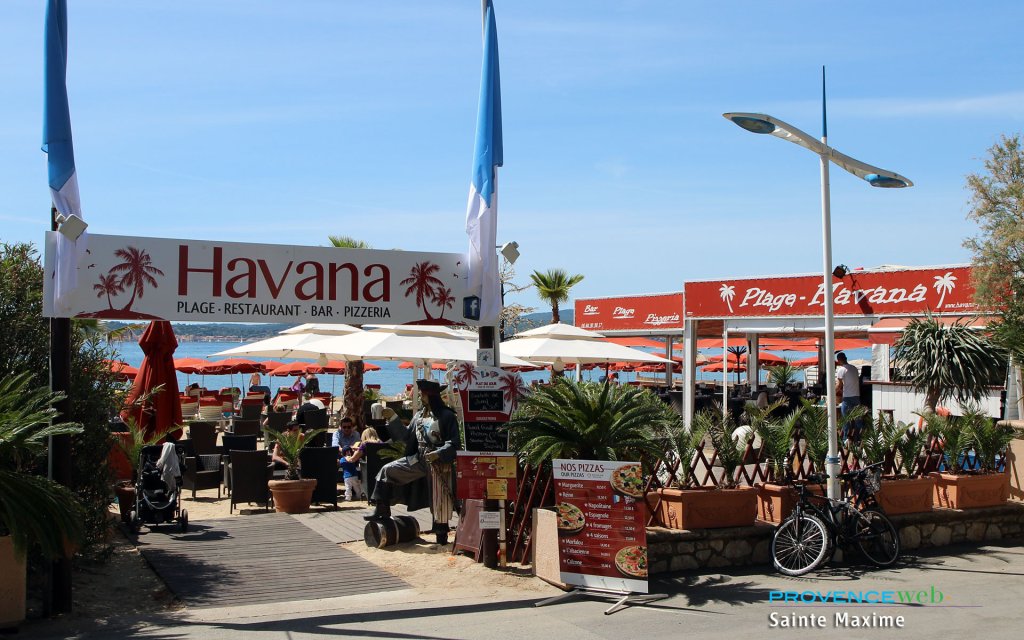Restaurants à Sainte Maxime.