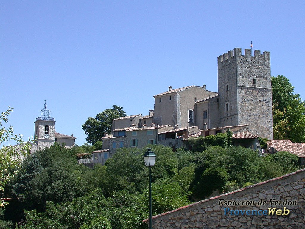 Château d'Esparron de Verdon.