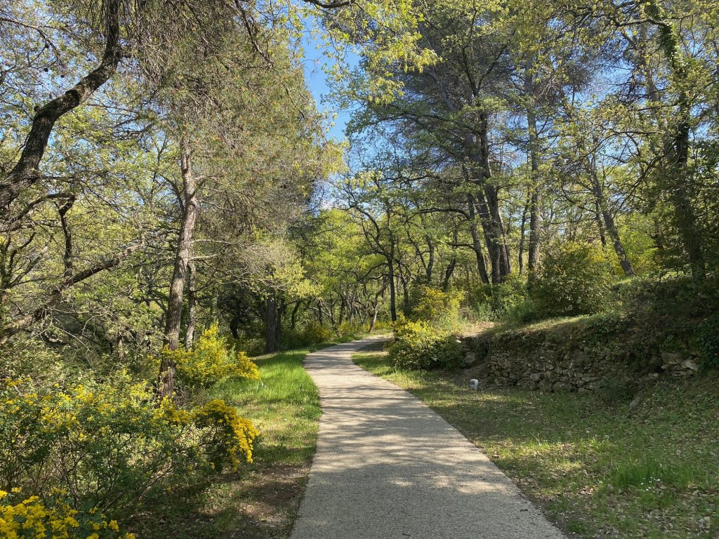 sentier à Oppède.