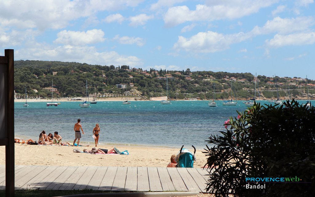 Plage à Bandol.