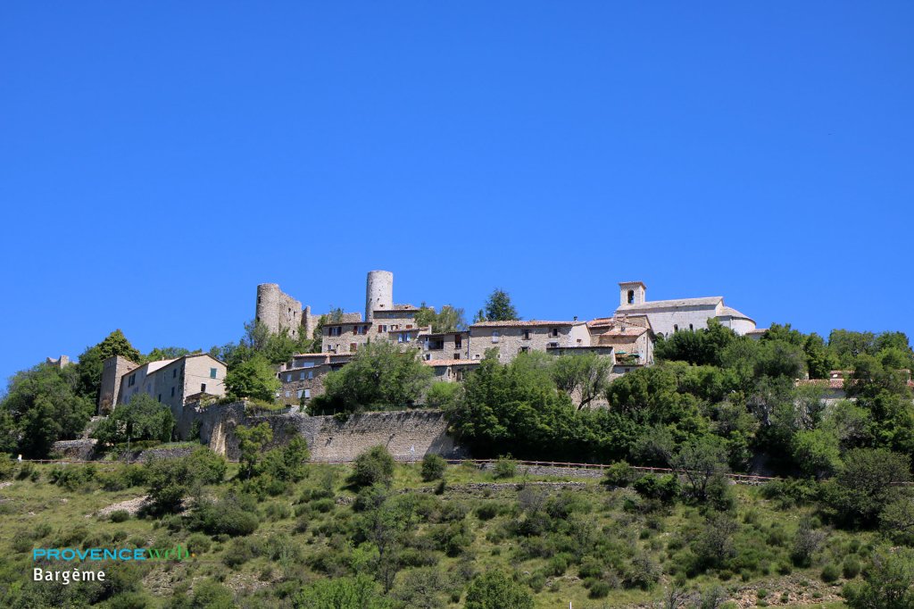 Village de Bargème dans le Var.