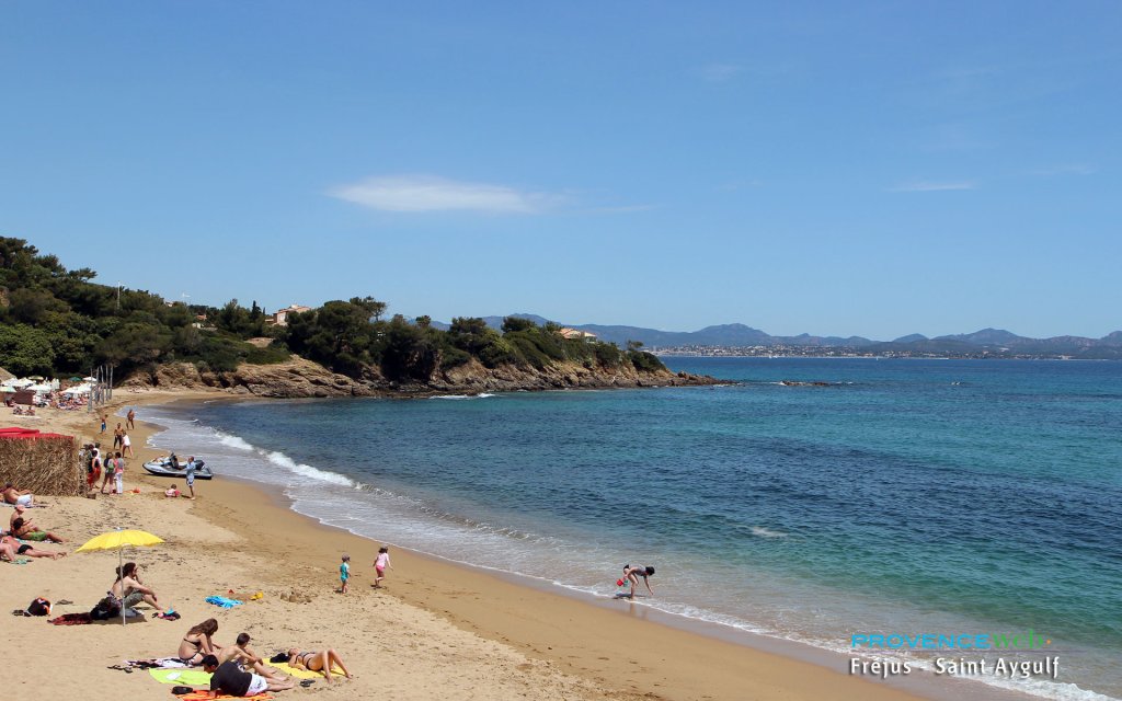 Plage à Fréjus.