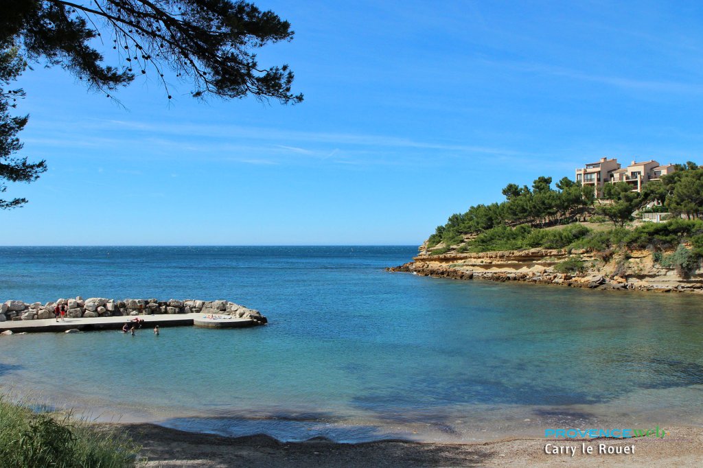 Baignade à Carry le Rouet.