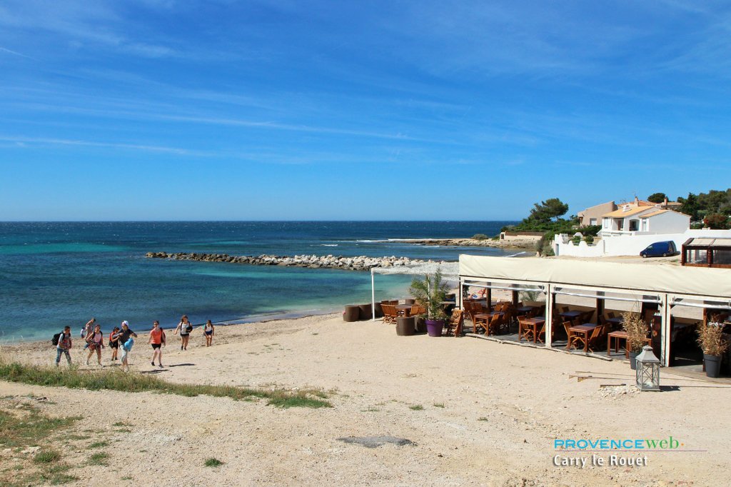 Plage de Carry le Rouet.