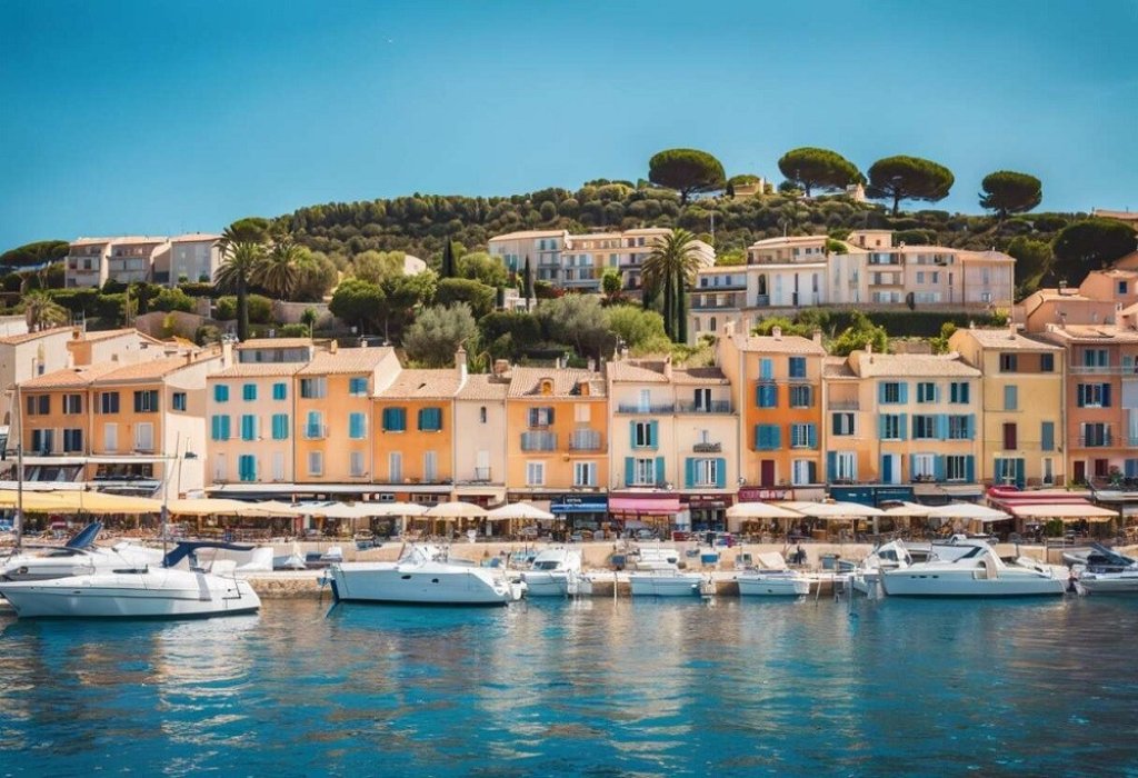 Ville de Cavalaire-sur-Mer dans le Var.