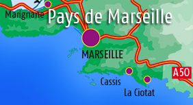 Bed and breakfast in Marseille, Cassis and on the sea side