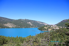Saint Julien du Verdon, village on the Castillon Lake