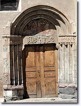 Saint Pons, door of the church