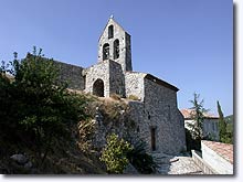 Villemus, church