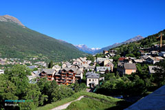 Briancon, view of the snowy peaks