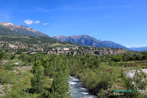 Embrun, the Durance river
