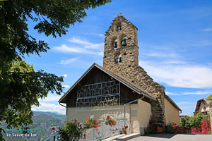 Le Sauze du Lac, church