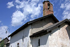Névache, clocher de l'église
