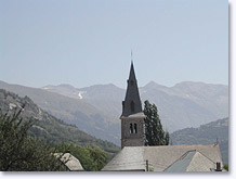 Saint-Jean Saint-Nicolas, belltower in the mountaine
