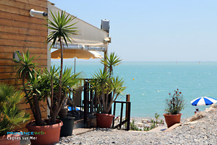 Cagnes sur Mer, restaurant sur la plage