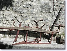 Chateauneuf d'Entraunes, old plow
