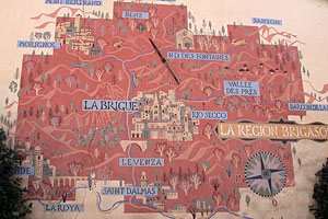 Map of La brigue