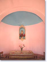Moulinet, inside the chapel