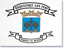 Roquefort les Pins, coat of arms
