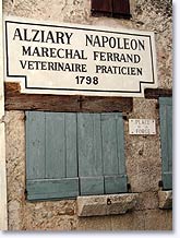 Roquesteron - Plaque Napoléon Alziary