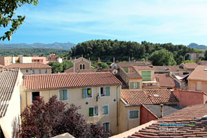 Gardanne, roofs and landscape