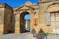 Peyrolles en Provence, entrance to the castle courtyard