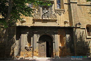 Saint Chamas, church door