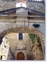 Bouchet, door of the church