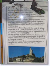 Chamaret, history of the village and of the keep. Click to enlarge.
