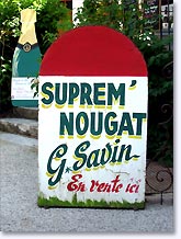 Dieulefit, advertising for nougat