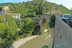 Nyons, the Romanesque bridge over the Eygues river