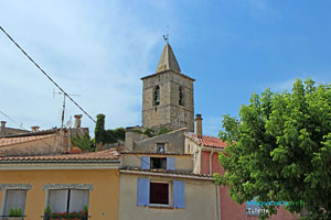Tulette, village and belltower