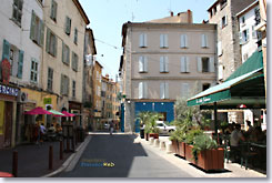 Draguignan, pedestrian street