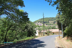 Gonfaron, road leading to the village