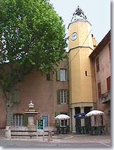 Rougiers, clock tower