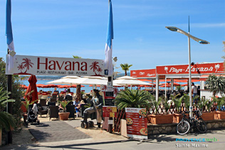 Sainte Maxime, beach restaurant
