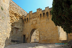 Ansouis, door of the medieval castle