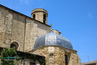 Bedarrides, dome of the church and its bell tower