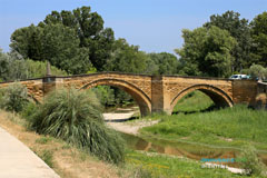 Bedarrides, bridge over the Ouveze river