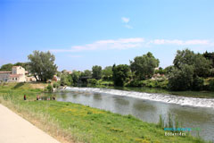 Bedarrides, the Ouveze river