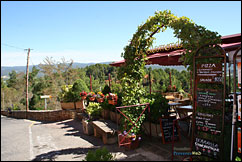 Roussillon, restaurant terrace
